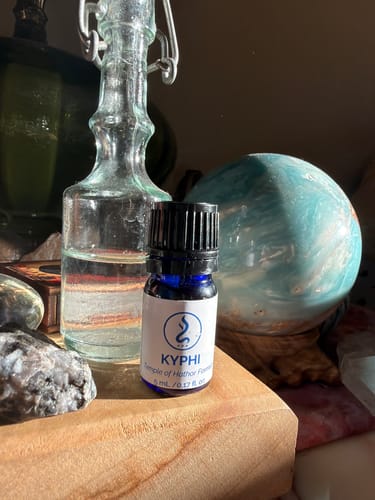 Customer photo review of True Egyptian Kyphi Oil 5 mL | Temple of Hathor Formula