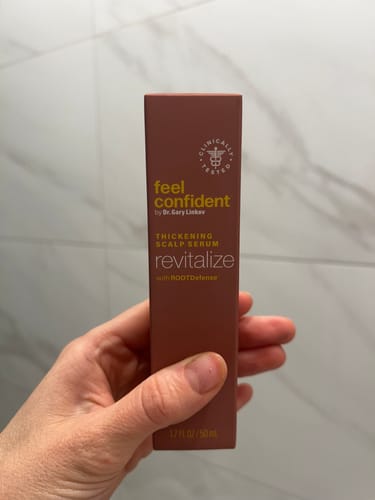 Customer photo review of Thickening Scalp Serum