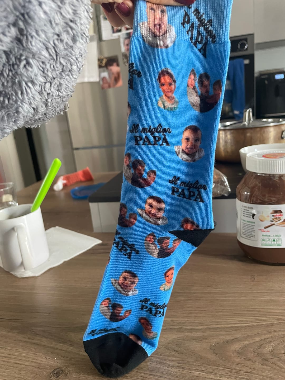 Customer photo review of Il miglior Papà - Calzini personalizzati per genitori