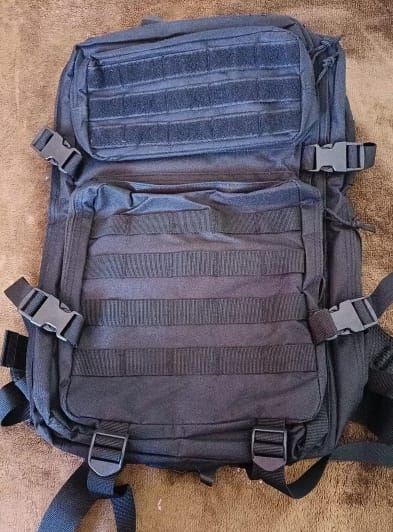 Customer photo review of Falour Elite Outdoor Tactical Assault Backpack – Durable Hiking & Travel Pack