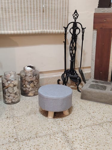 Customer photo review of Puff Banco Redondo Para Living Dormitorio Deco