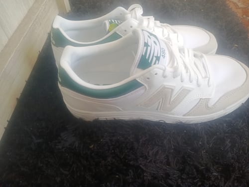 Customer photo review of New Balance 480 White Grey Nightwatch Green