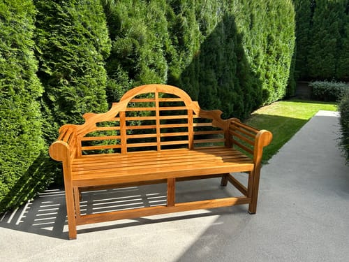 Customer photo review of Lutyens Garden Bench