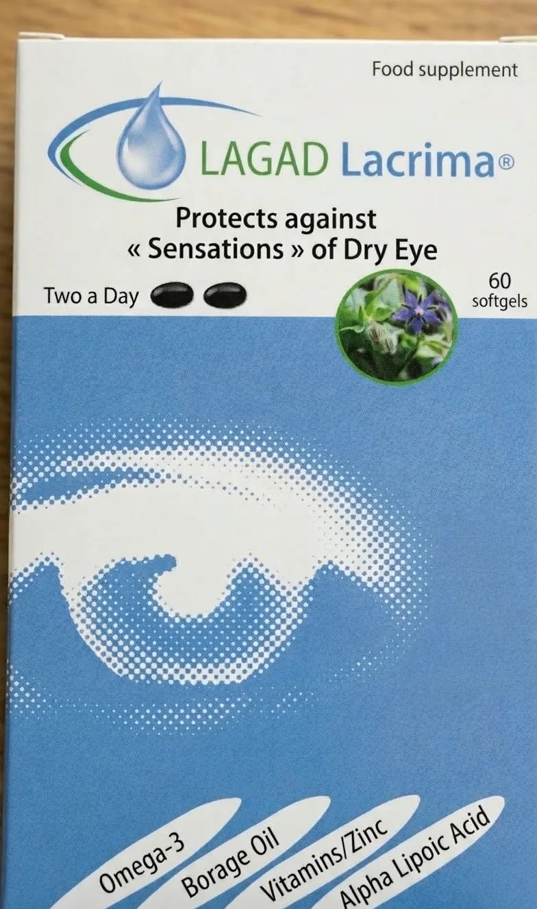Customer photo review of Lagad Lacrima Dry Eye Supplement - 60 Softgels