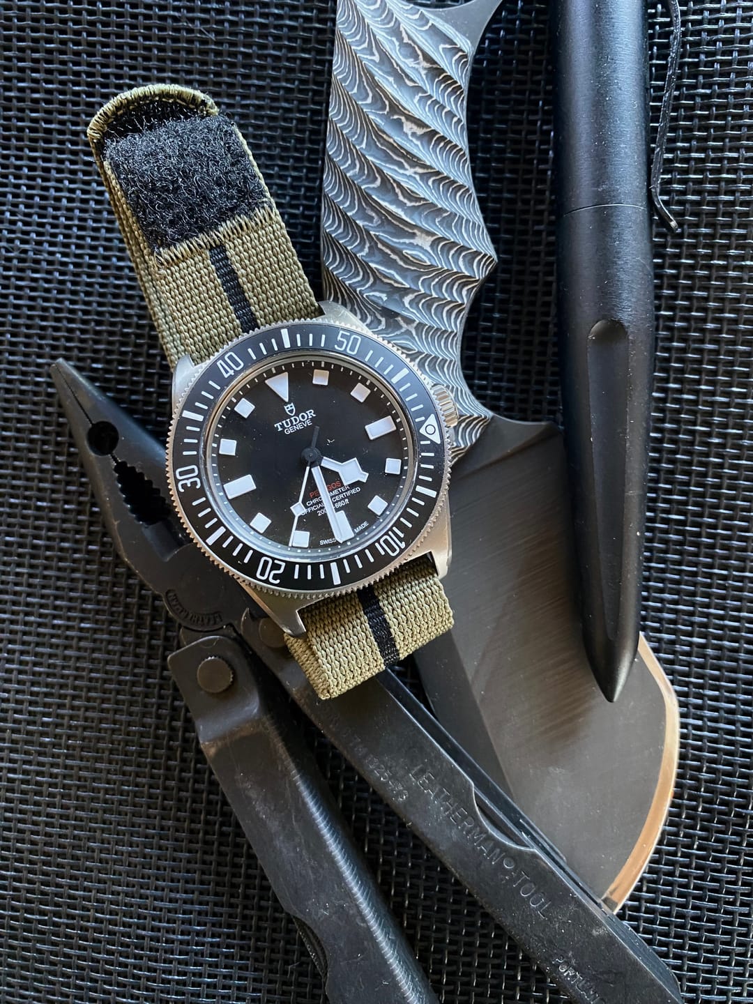 Customer photo review of Glomar Explorer - Hook & Loop Strap Striped