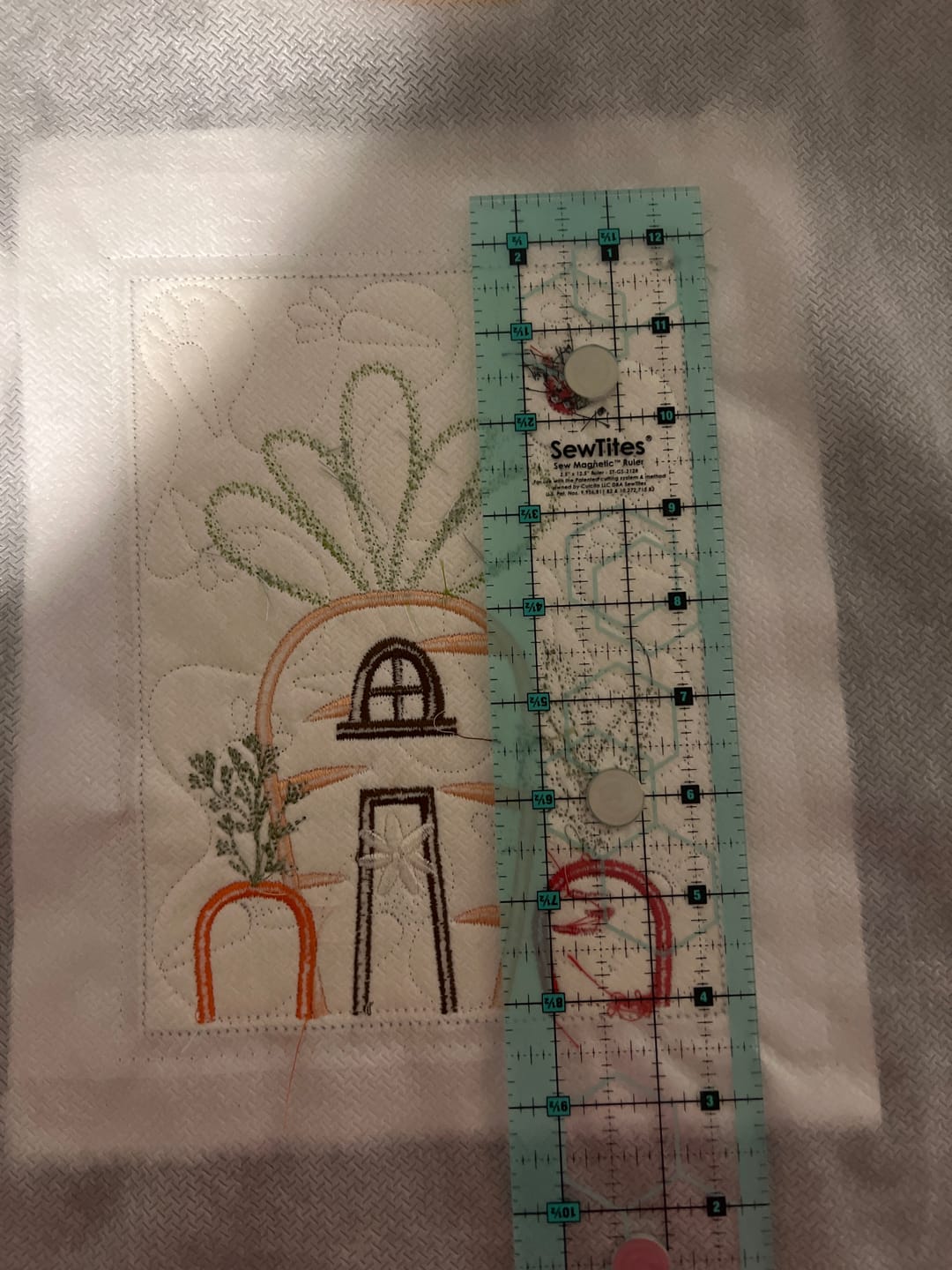 Customer photo review of PRE-ORDER: Sew Magnetic 2.5" x 12.5" Ruler