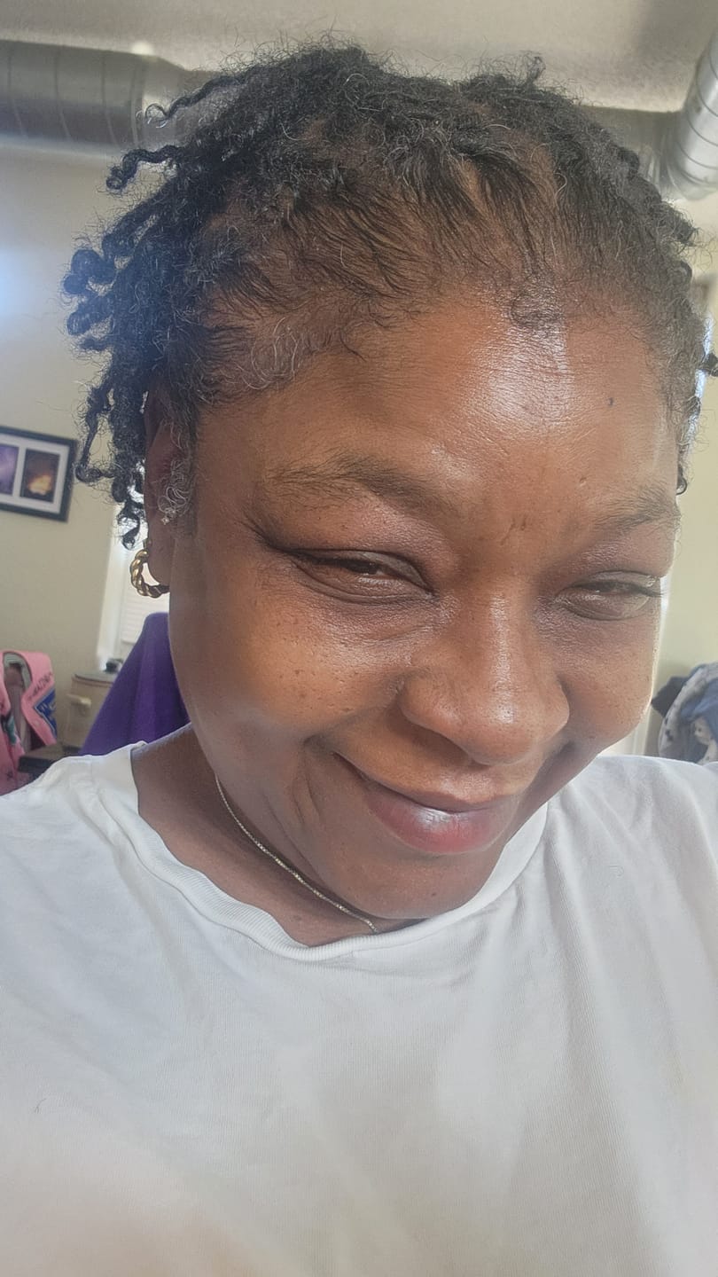 Customer photo review of Twist Hoop Earrings