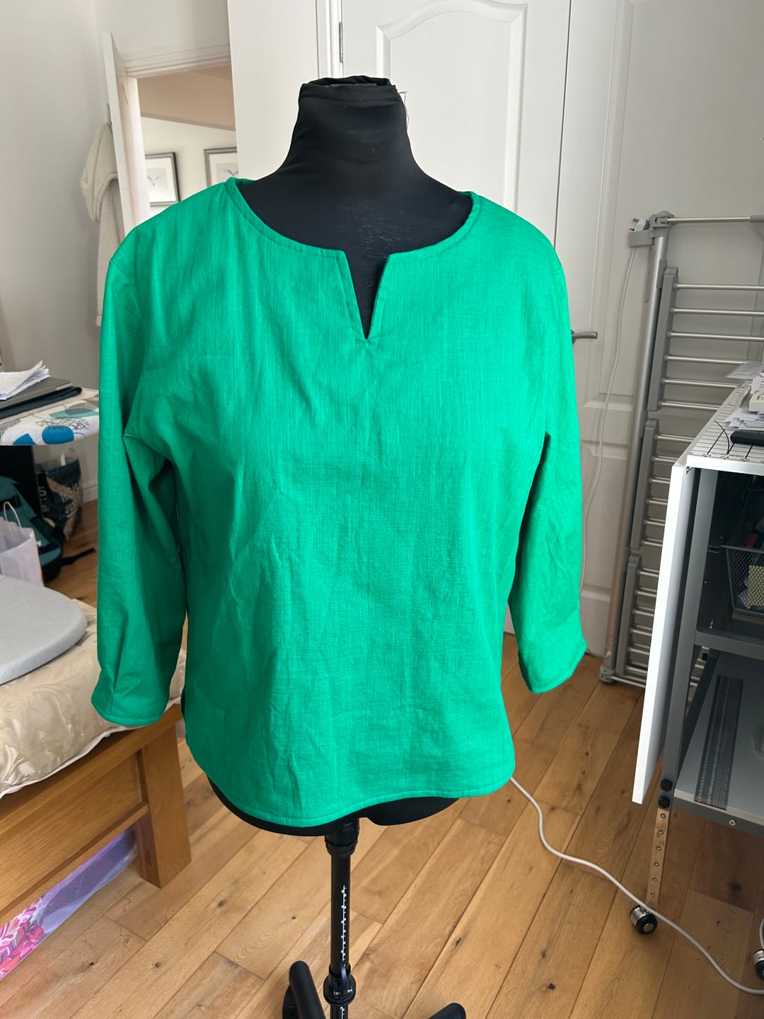 Customer photo review of Plain Cotton Linen Blend Fabric