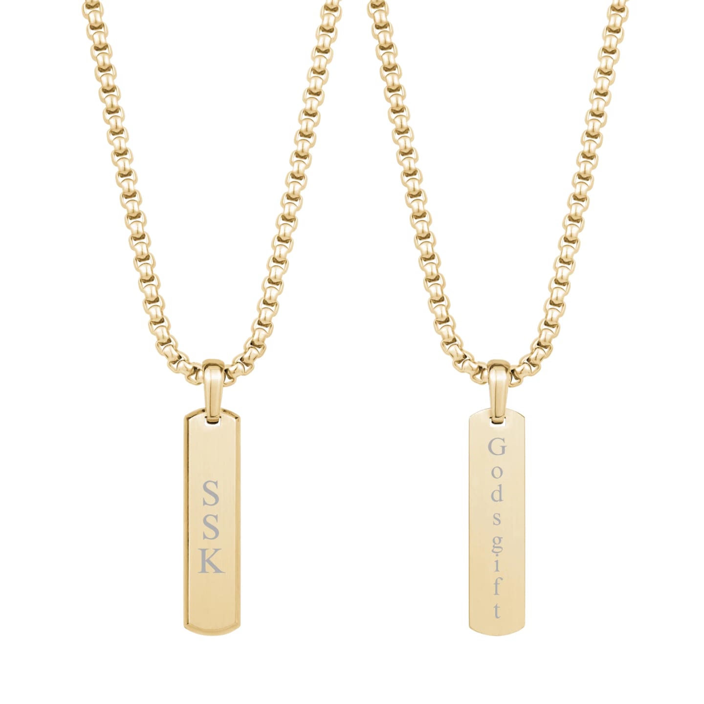 Customer photo review of Beveled Edge Bar Pendant