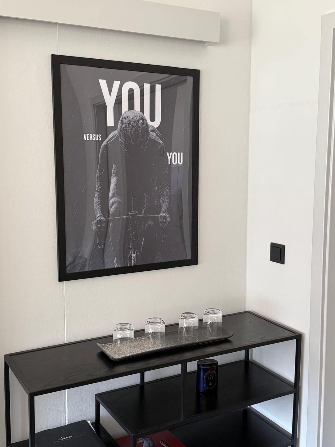 Customer photo review of You vs You“ – Motivationsposter Rennrad | Wandbild Motivation für Radsportler