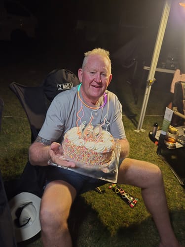 Customer photo review of ZBAD1 - Next Gen Spinning Camp Chair