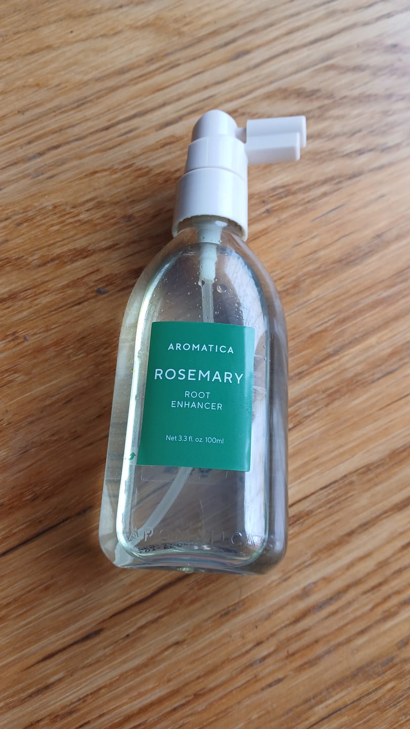 Customer photo review of Toniks matu sakņu stiprināšanai ar rozmarīnu AROMATICA Rosemary Root Enhancer