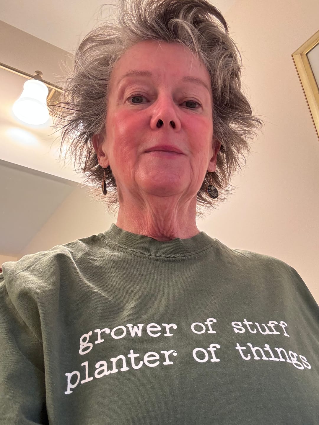 Customer photo review of Grower of Stuff T-Shirt