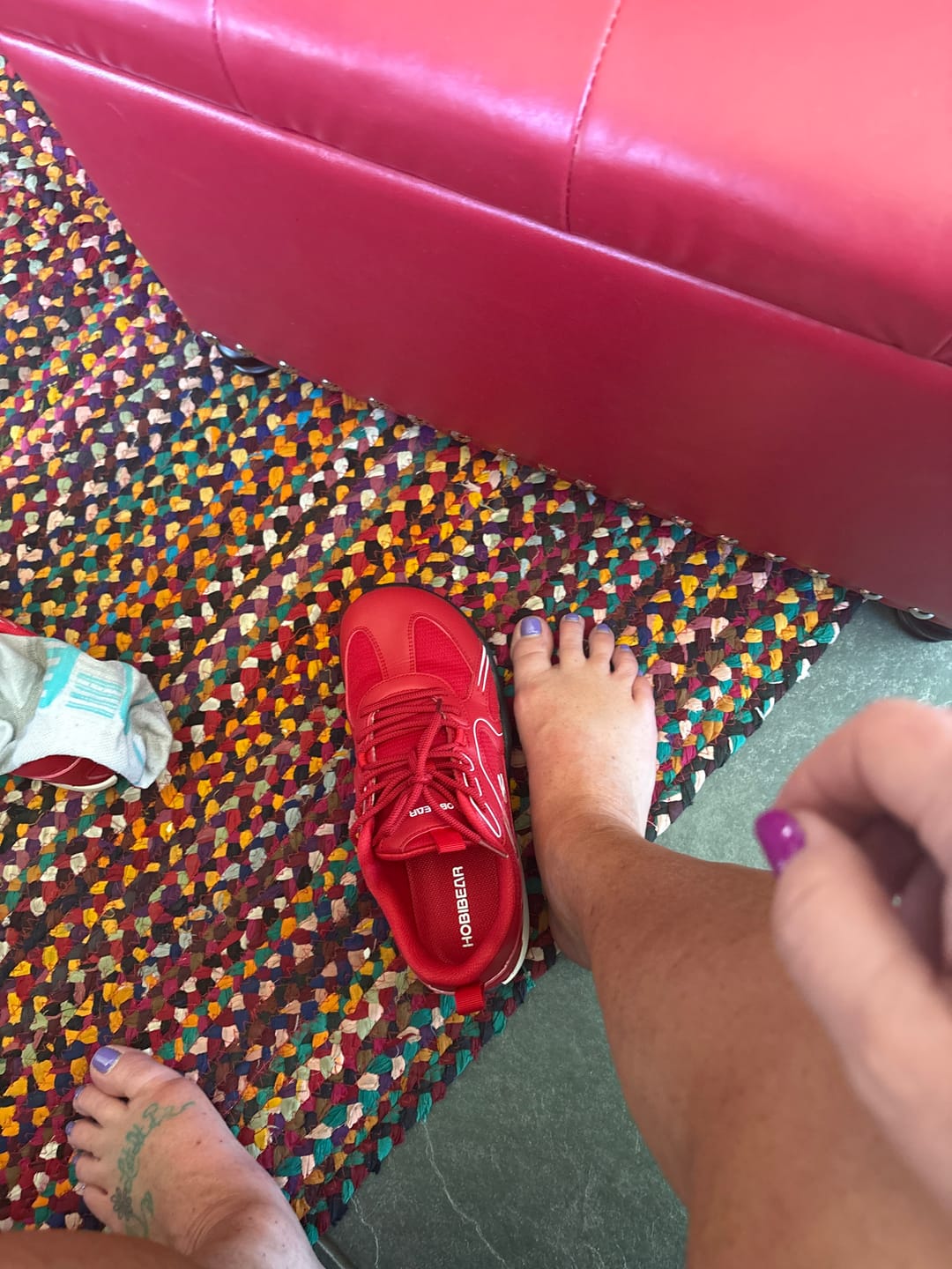 Customer photo review of Aether - Wide Toe Sneakers