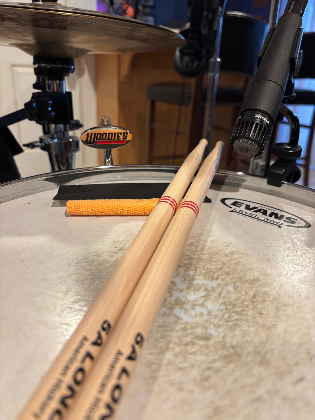 Customer photo review of American Hickory 5A Long Drumsticks