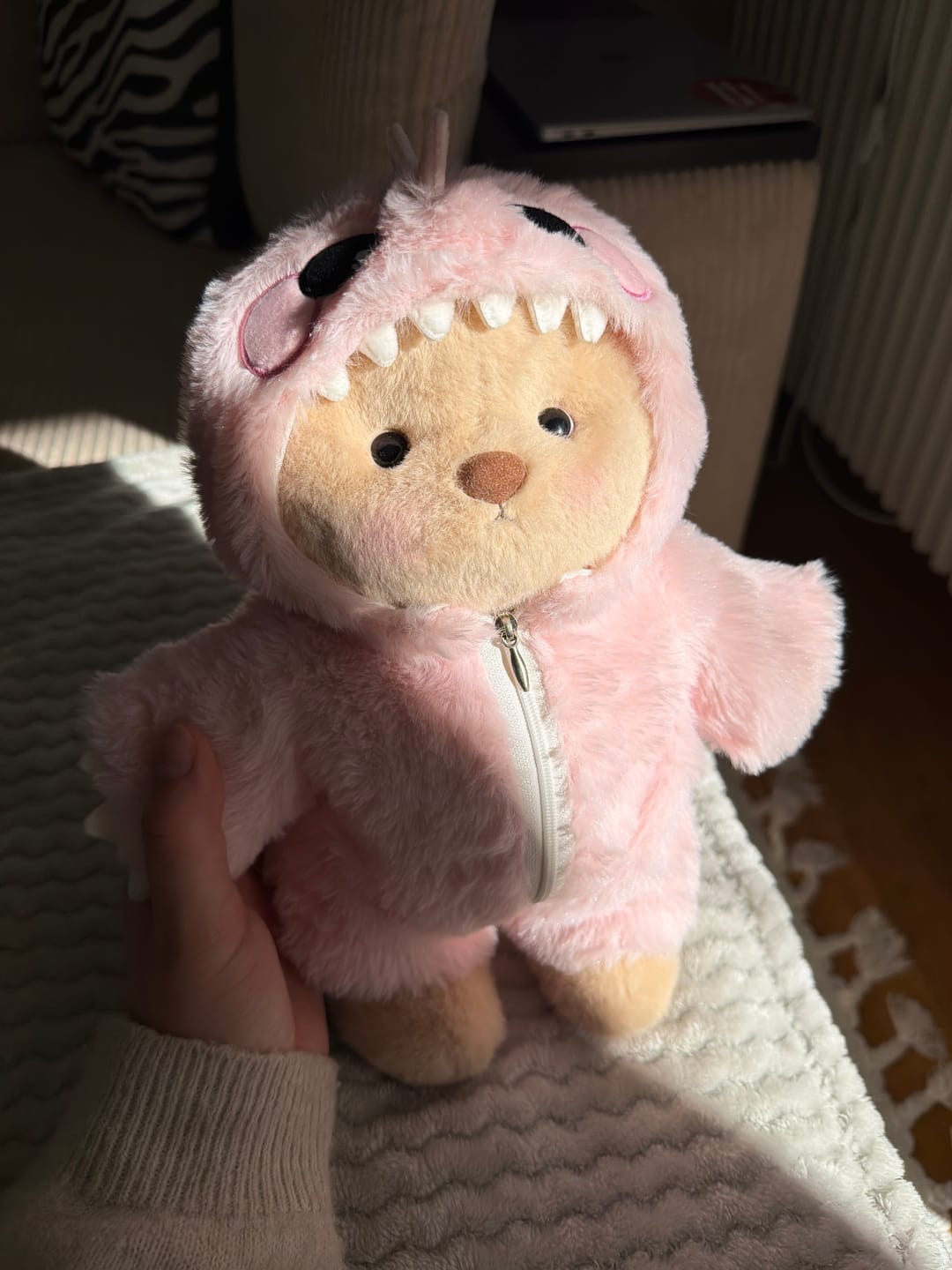 Customer photo review of Pink Dino