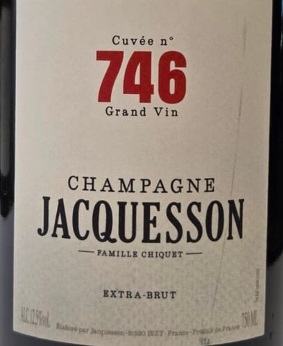 Customer photo review of Jacquesson Cuvee #746 Extra Brut