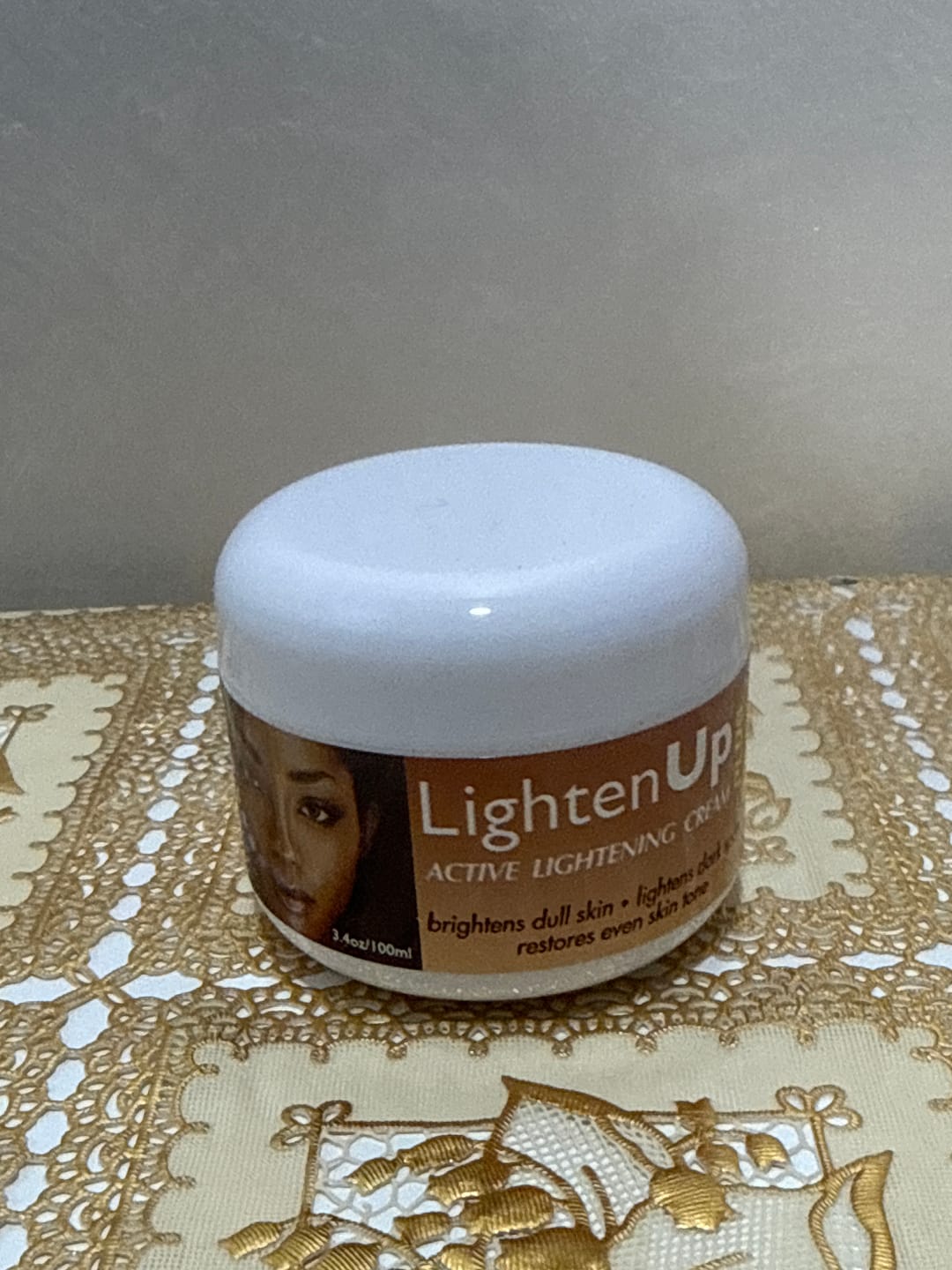 Customer photo review of LightenUp Plus Active Brightening Cream 100ml / 3.4 fl oz