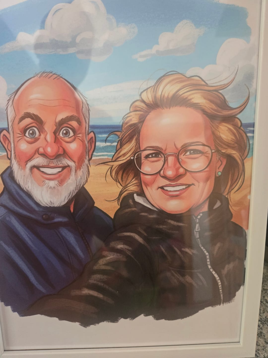 Customer photo review of ColorSketch Poster Dein Foto als handgezeichnete Karikatur