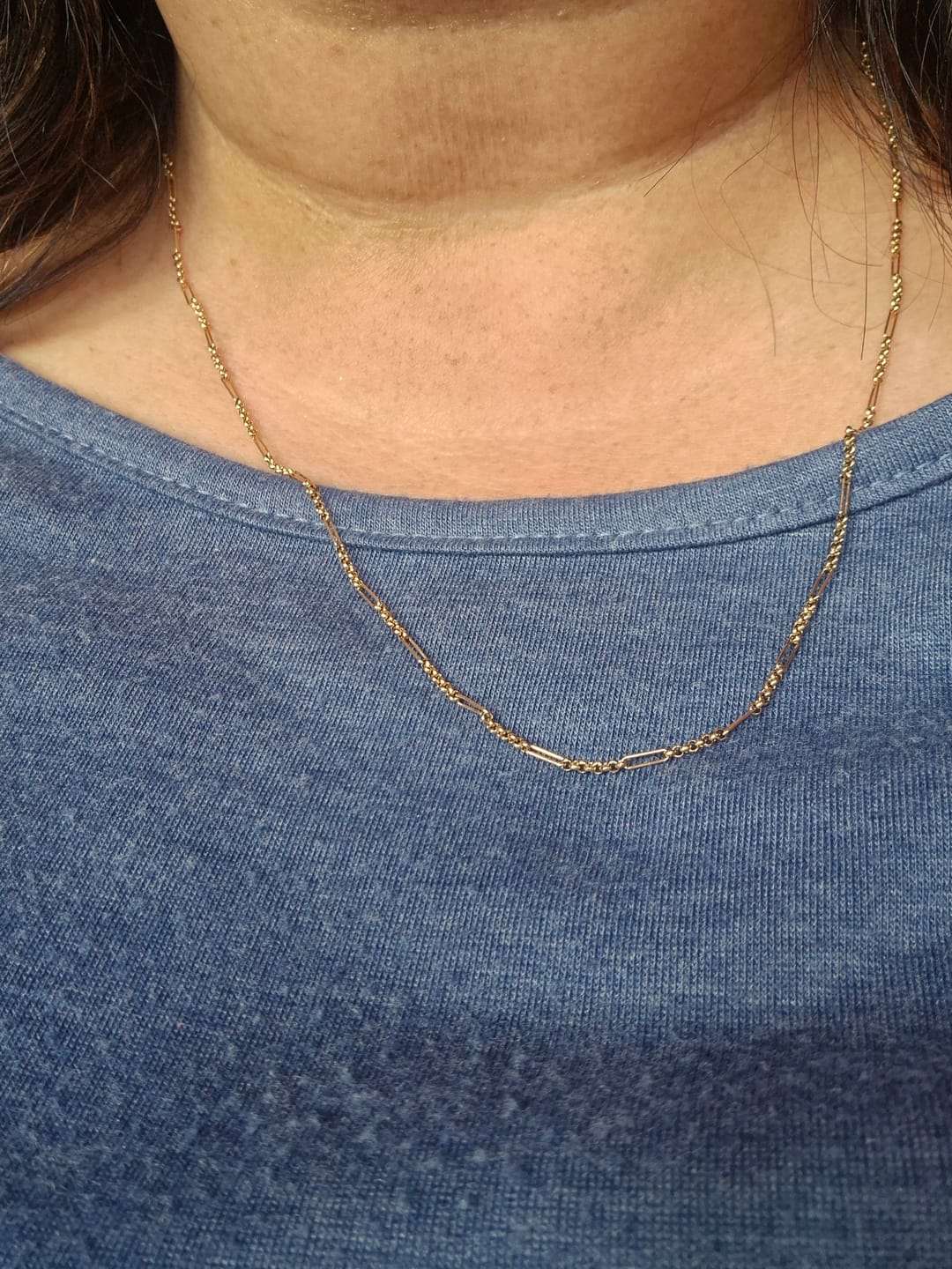 Customer photo review of Fine Figaro Chain
