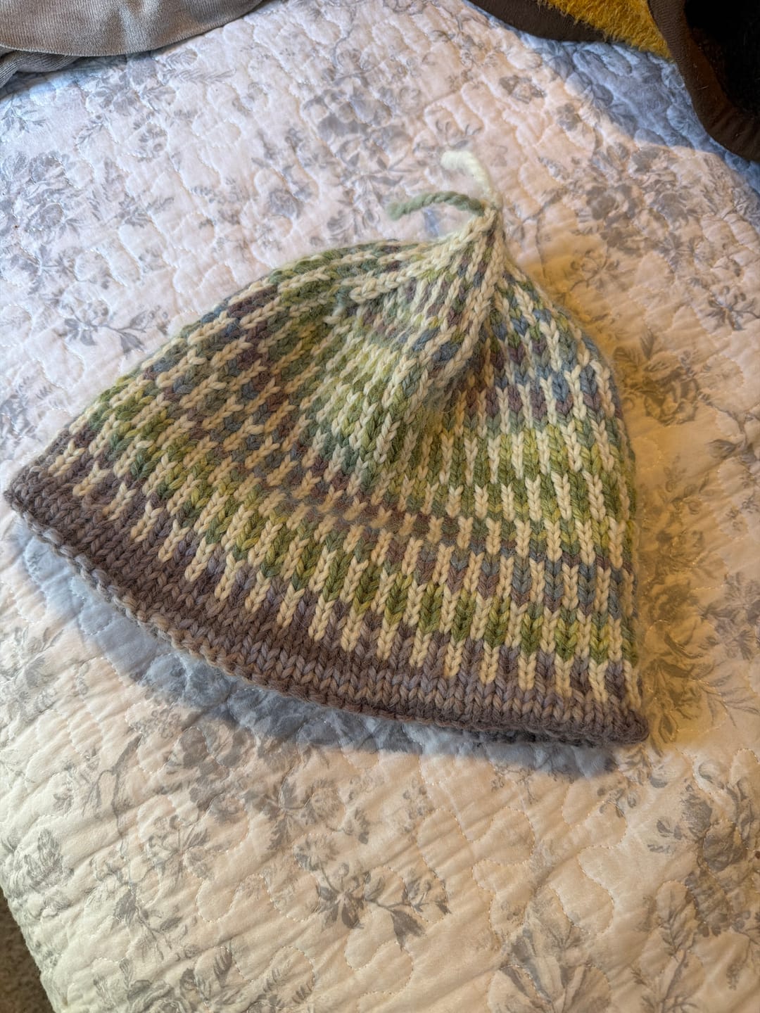 Customer photo review of Peg's Hat Digital Pattern