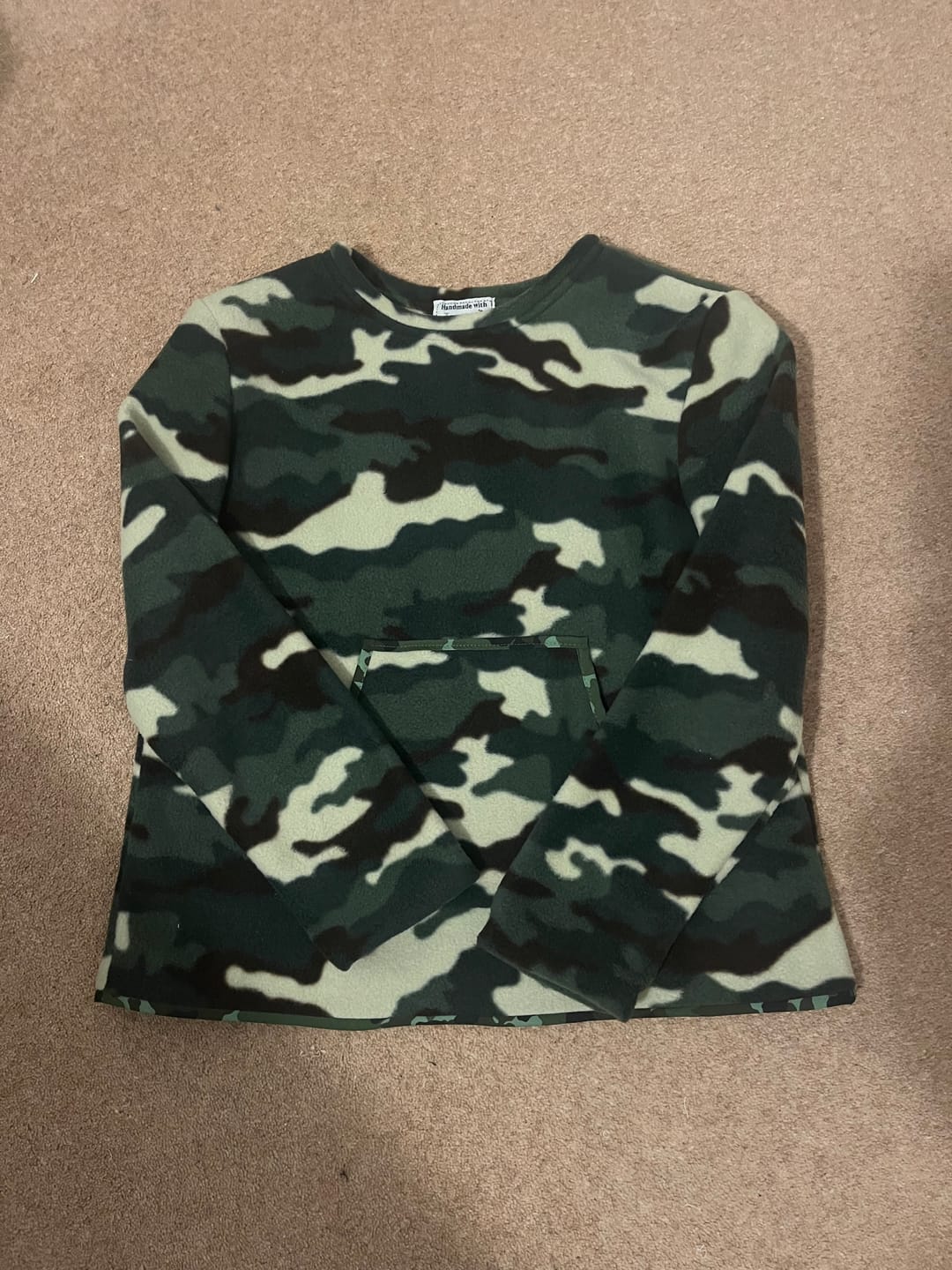 Customer photo review of Camo Anti Pill Polar Fleece Fabric