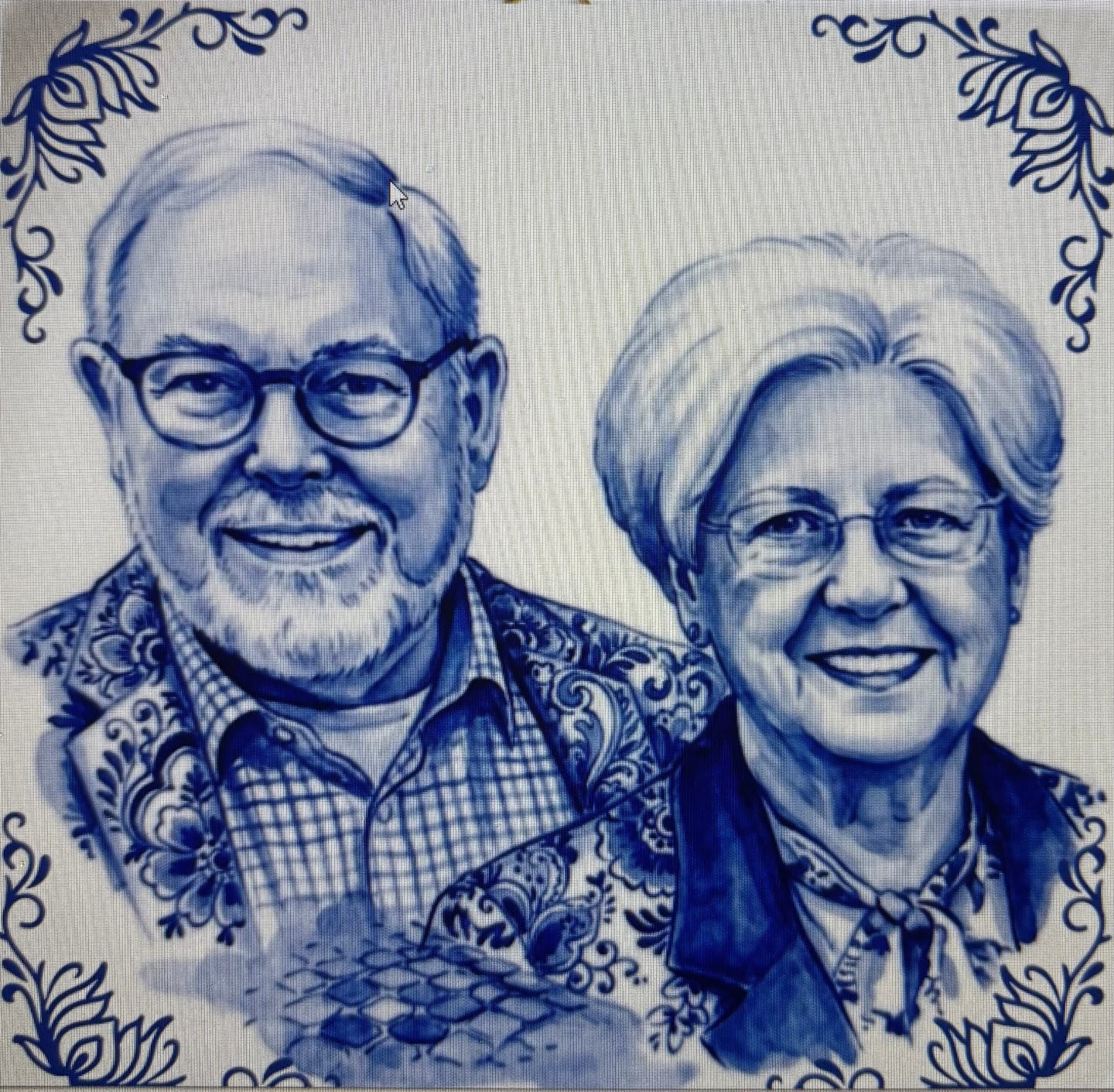Customer photo review of Delft Blue Tile with Your Photo