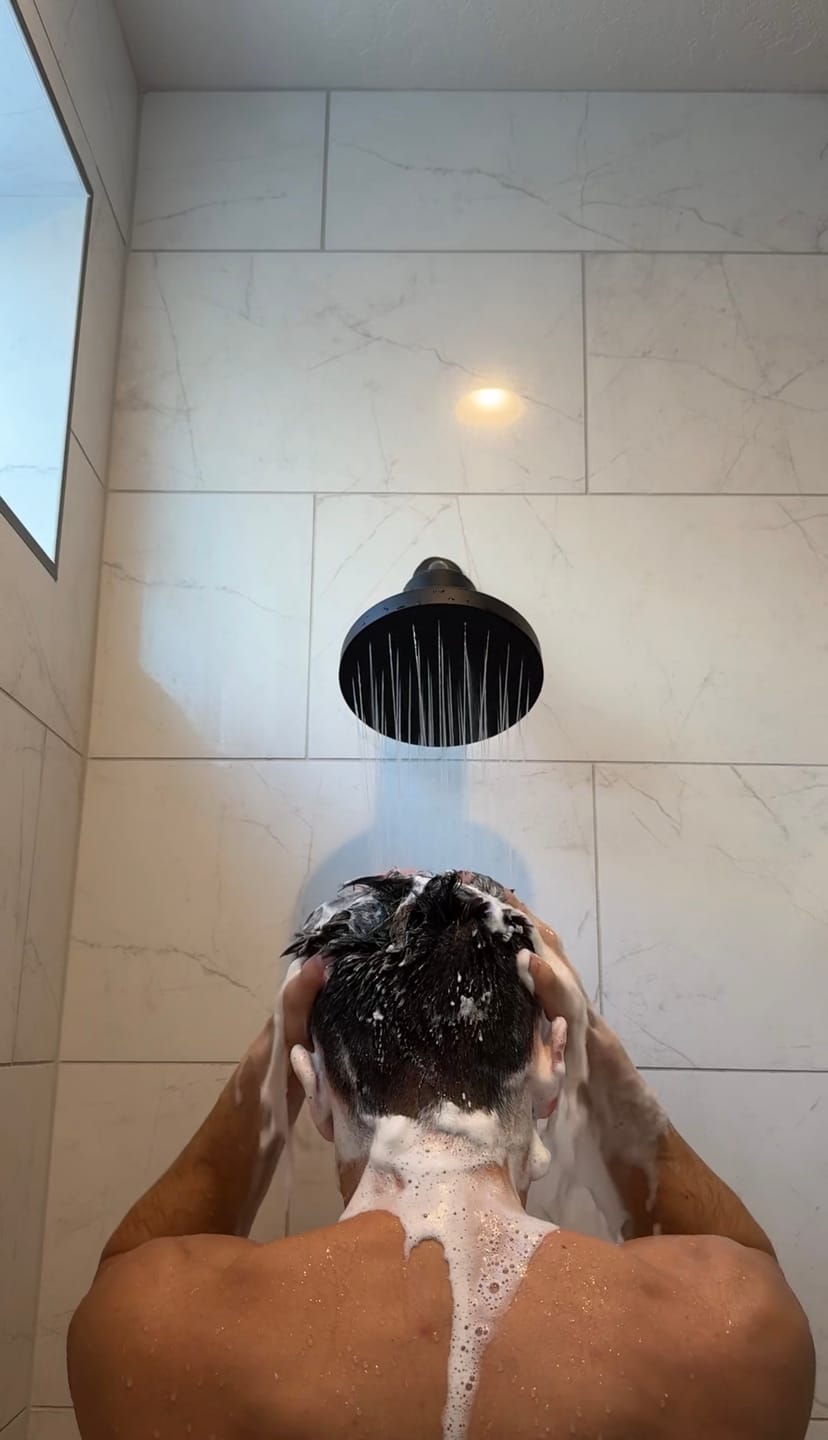Customer photo review of Ultimate Showerhead
