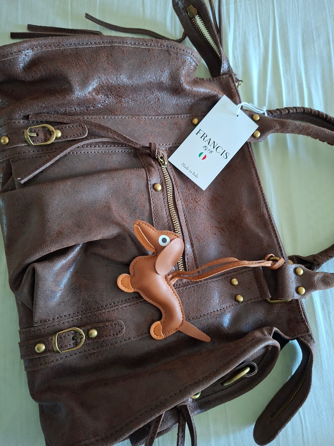 Customer photo review of It girl bag espresso martini
