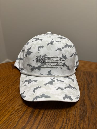 Customer photo review of USA Hat White Camo