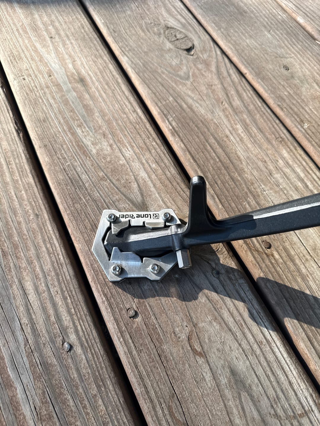 Customer photo review of Side Stand Foot Extension BMW R1300GS