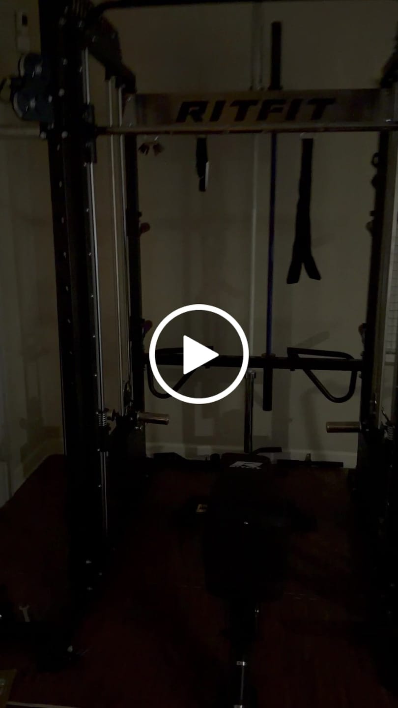 Customer video review of RitFit M1 PRO Multi-Functional Smith Machine with Cable Crossover System and Squat Rack for Home Gym