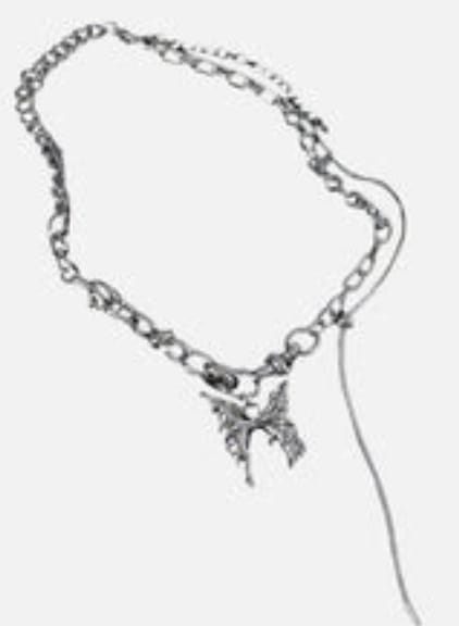 Customer photo review of Aelfric Eden Butterfly Pendant Necklace