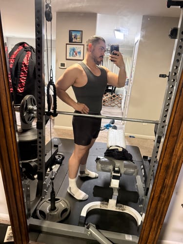 Customer photo review of Premium Ultra-Soft Cotton Fitted Tank 3 Pack