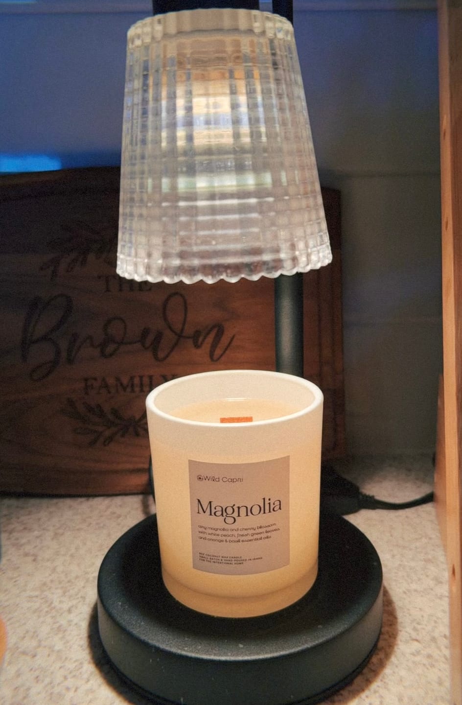 Customer photo review of Magnolia Candle
