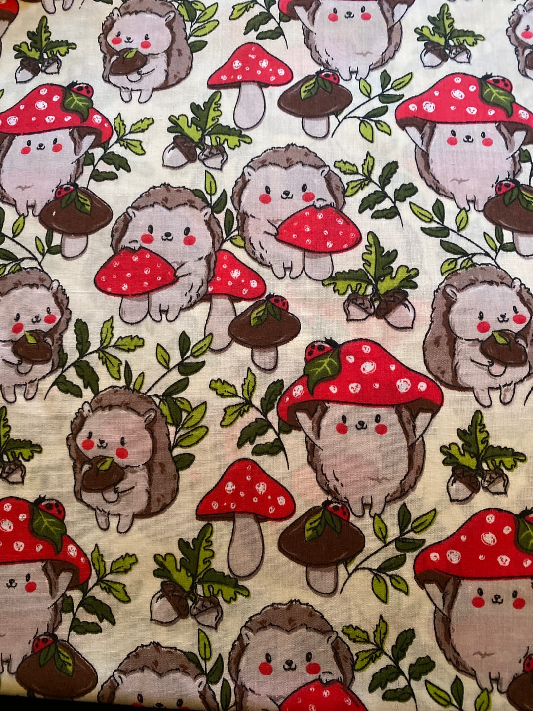 Customer photo review of Hedgehogs Polycotton Fabric