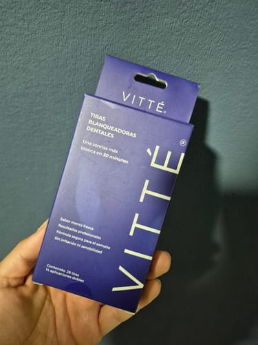 Customer photo review of Tiras Blanqueadoras VITTÉ Pack 28 días