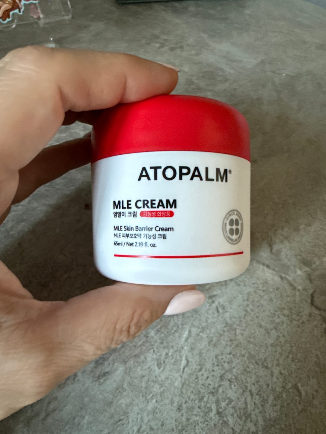 Customer photo review of Mitrinošs lamelārais krēms sejai Atopalm MLE Cream