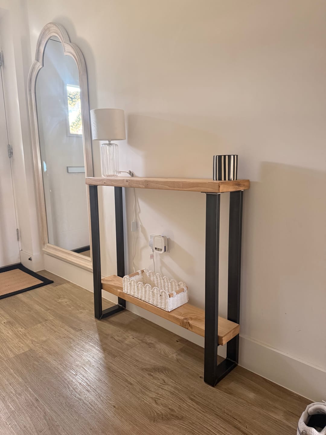 Customer photo review of Console Table with Shelf 22.5cm Depth | 84cm High