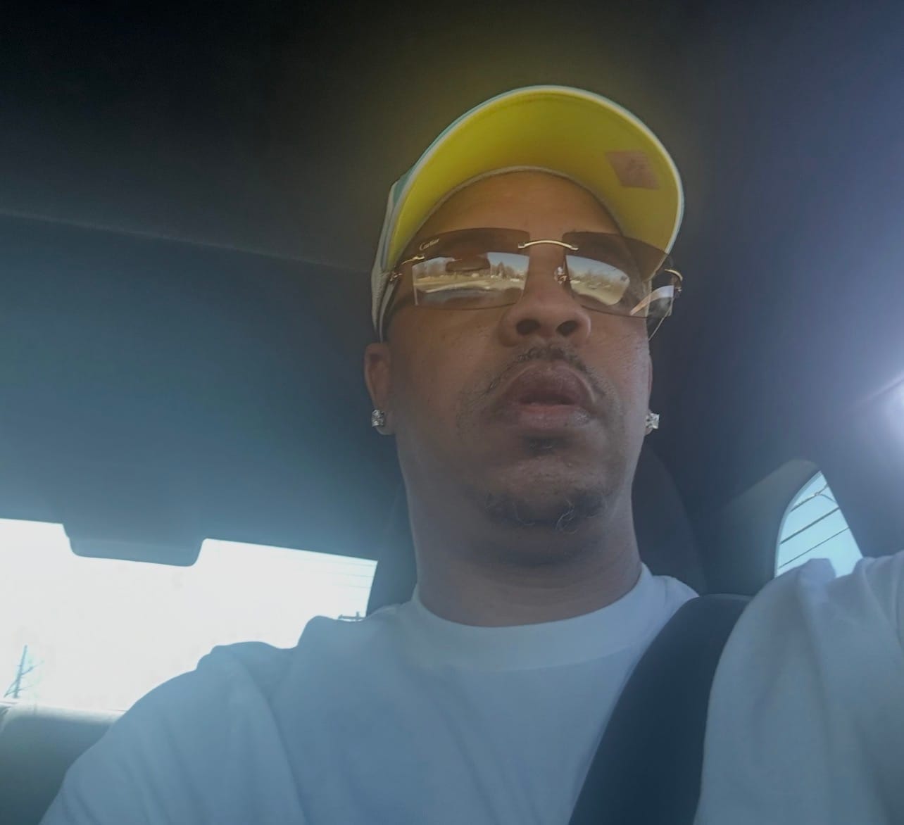 Customer photo review of White Buff Sunglasses