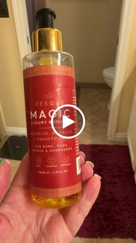 Customer video review of Besque® Magic Body Oil XL - 200ml
