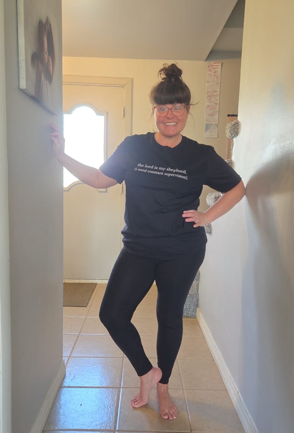 Customer photo review of Constant Supervision T-Shirt