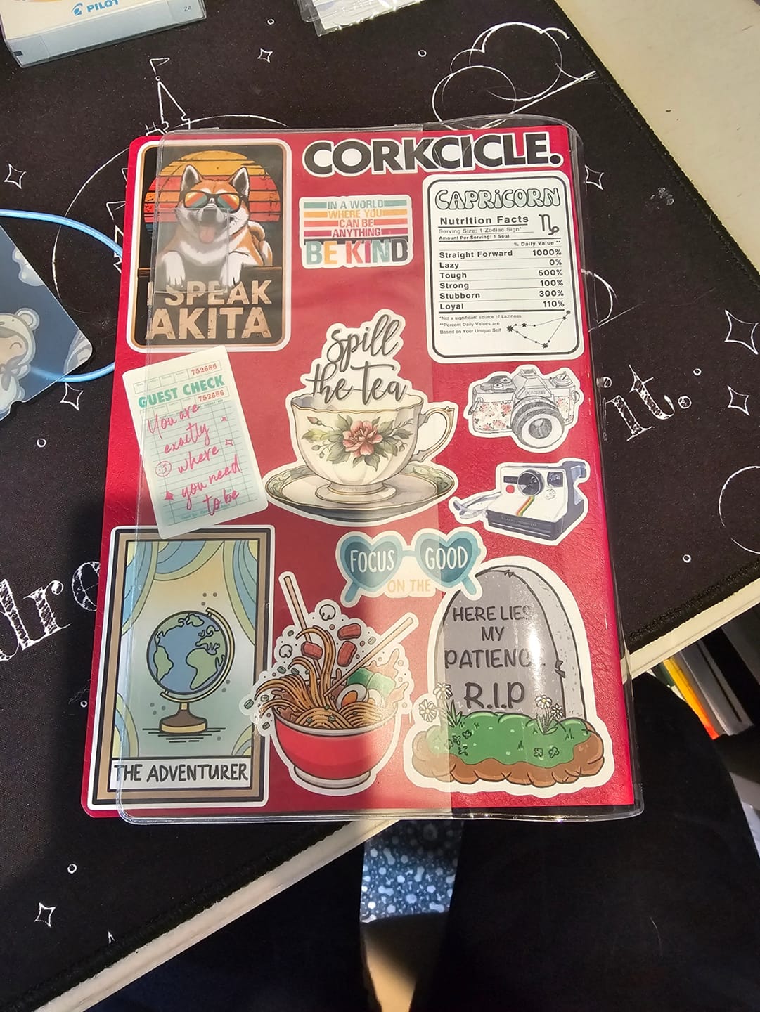 Customer photo review of Vinyl Clear Cover | Weekly Planner | Core | 288