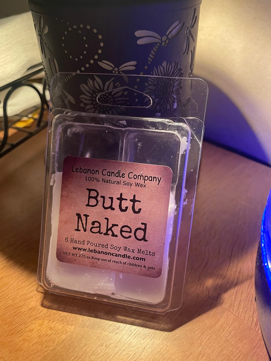 Customer photo review of Butt Naked Wax Melt