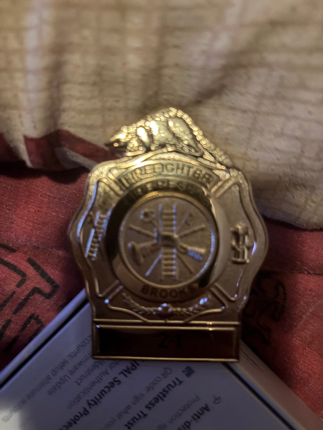 Customer photo review of BD97 New Fire Badge