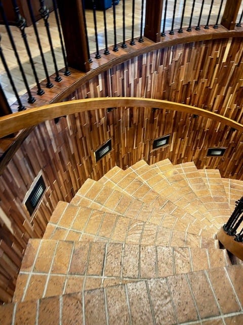 Customer photo review of Natural Acacia 3D Stacked Panels