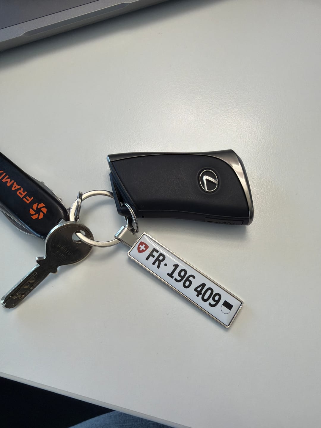 Customer photo review of Personalisierter Kennzeichen-Schlüsselanhänger – Dein Nummernschild als Anhänger