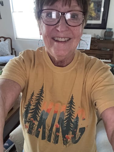 Customer photo review of Nature Typography Premium Tee