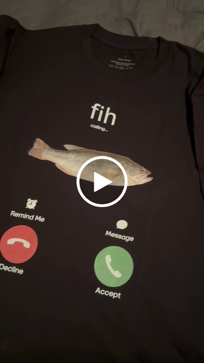 Customer video review of Fih Calling T-Shirt
