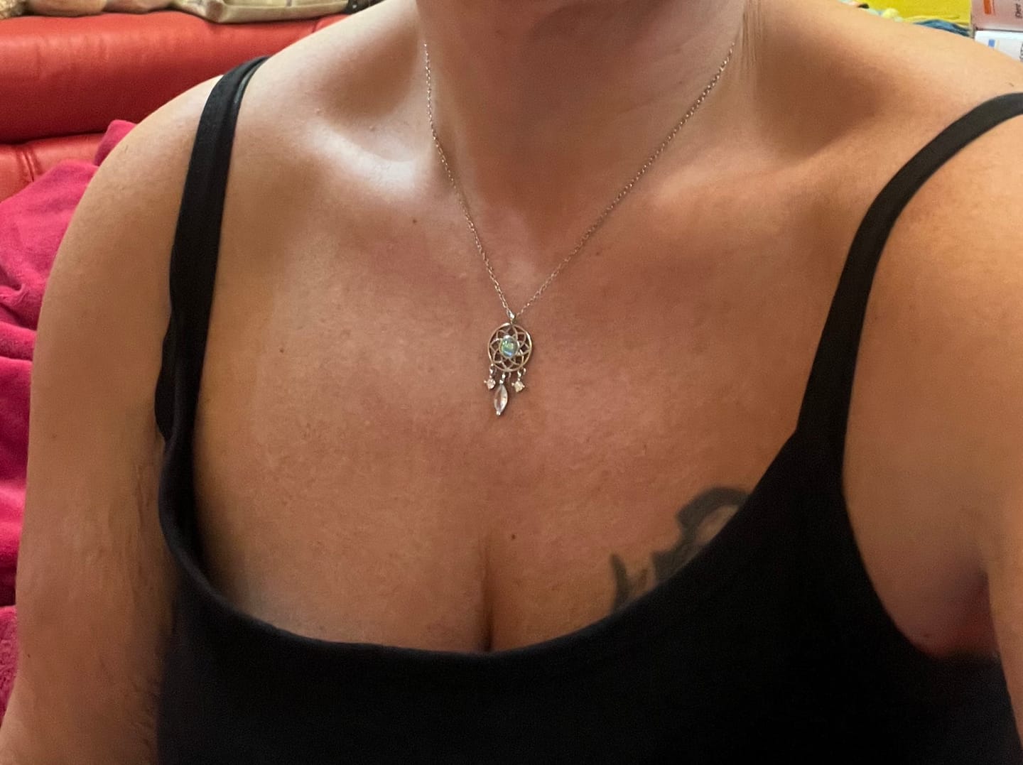 Customer photo review of Mondstein Halskette - Traumfänger